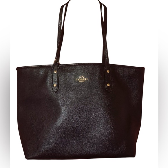 Coach Women's Crossgrain Leather City Zip Tote (B1723-F58846) Used condition - Picture 1 of 9